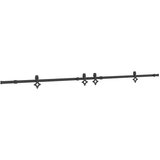  Komplet opreme za drsna vrata 305 cm jeklo črne barve, (22046833) | Shoptok.si
