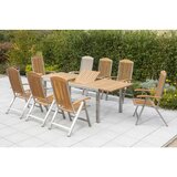 Gardenson Vrtna Garnitura Keros, 9-Delno, Raztegljiva Miza | Shoptok.si