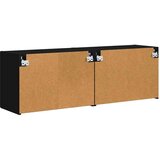 TV stenska omara 2 pcs Črna 59,5 x 31 x 40 cm Konstruiran les, (5000112896) | Shoptok.si