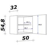 MID.YOU omarica riva, barva hrasta | Shoptok.si