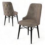 Hanah home Pare set stolica, 46x94x46 cm, 6 dijelova, crno-smeđa | Eponuda.ba