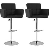  Barski stolci od umjetne kože 2 kom crni | shoptok.hr