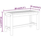  Vrtna klupa 80 x 35 x 45 cm od masivnog bagremovog drva | shoptok.hr
