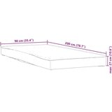 vidaXL Zaščita za žimnico bela 90x200 cm vodoodporne | Shoptok.si