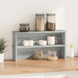 vidaXL Kitchen Racks Stackable 2 pcs siva sonoma50x15x16 cm | Shoptok.si