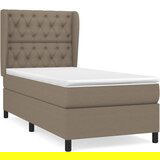 Maison Chic Box spring postelja - Vzmetna postelja z vzmetnico taupe 80x200 cm blago SL7384, (21886267) | Shoptok.si