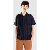 Brixton Bunker Waffle Stripe Srajca washed navy stripe Cene