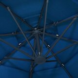  Suncobran s 4 razine i aluminijskom šipkom azurni 3 x 3 m | shoptok.hr