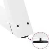  Noge za blagovaonski stol 2 kom Bijele 80 x (72-73,3) cm Čelik | shoptok.hr