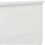  Uzglavlje s uzglavljem Sjajno bijelo 135 cm Konstruirano drvo | shoptok.hr