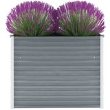 vidaXL Vrtna sadilica od pocinčanog čelika 100 x 40 x 77 cm siva Cijene