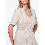 Pieces Obleka 'TALA' kaki / off-bela | Shoptok.si