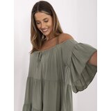 Och Bella Dress-TW-SK-BI-80840.20-khaki | Shoptok.si