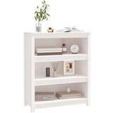 Ormarić za knjige bijeli 80 x 35 x 97 cm od masivne borovine | shoptok.hr