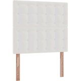 vidaXL Otomanski posteljni okvir z vzmetnico bel 100x200 cm um. usnje | Shoptok.si