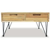  Stolić za kavu od masivne tikovine 80 x 80 x 40 cm | shoptok.hr