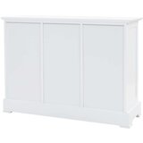 vidaXL Komoda s 3 vrati MDF in borovina 105x35x77,5 cm | Shoptok.si