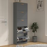 MID.YOU OMARA ZA ČEVLJE antracit, medeni hrast | Shoptok.si