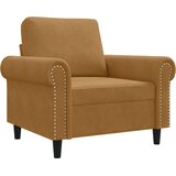  Fotelja smeđa 60 cm baršunasta | shoptok.hr