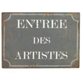 Antic Line Metalni znak Entree Des Artistes