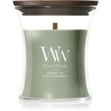 WoodWick Verdant Fig dišeča sveča z lesenim stenjem 85 g | Shoptok.si