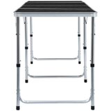  Sklopivi stol za kampiranje sivi aluminijski 240 x 60 cm | shoptok.hr