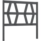  Uzglavlje za krevet sivo 81 x 4 x 100 cm od masivne borovine | shoptok.hr