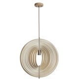  Drveni luster na sajli 1xE27/60W/230V Ø 43,5 cm masiv/furnir/bukva/kaučukovac | Eponuda.com