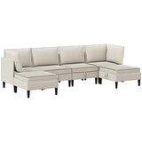  Set namještaja za dnevni boravak 6 pcs Zobena Tkanina | shoptok.hr