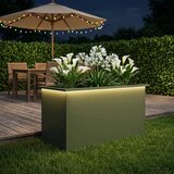  Vrtna posuda za sadnju s LED svjetlom Maslinastozelena - Maslinastozelena 50 x 100 x 48 cm 1 | shoptok.hr