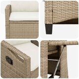  Ležaljka u vrtu Bež i krema 56 x 60 x 112 cm poliratan | shoptok.hr