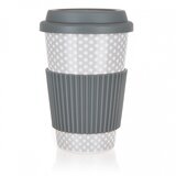 Banquet KERAMIČNA SKODELA 400ml S SILIKONSKIM POKROVOM GO siva, (21228396) | Shoptok.si