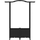  Povišeni krevet s mrežom i krovom Crna 125 x 40 x 144 cm PP | shoptok.hr