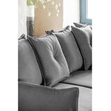 Miuform Siva sklopiva kutna garnitura od samta (s desnim kutom) Lazy Lukka – | shoptok.hr