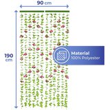Maximex Crvena/zelena zavjesa za vrata 90x190 cm Roses – | shoptok.hr