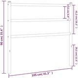  Kovinsko vzglavje belo 100 cm, (21142379) | Shoptok.si