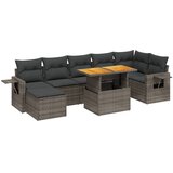  8-dijelni set vrtnih sofa od poliratana s jastucima sivi | shoptok.hr