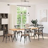 vidaXL Noge za blagovaonski stol u obliku slova X 2 kom antracit | shoptok.hr