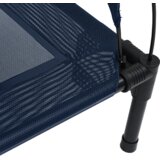 vidaXL Povišen krevet za pse Morska plava Tkanina, Metal 71 x 64 x 71 cm | shoptok.hr