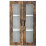  Zidni stakleni ormarić Dimljeni hrast 60 x 31 x 100 cm | shoptok.hr