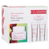 Clarins Body Shaping Essentials darilni set krema za oblikovanje telesa Body Shaping Cream 200 ml + piling za telo Exfoliating Body Scrub 30 ml + losjon za telo Moisture-Rich Body Lotion 30 ml za ženske | Shoptok.si