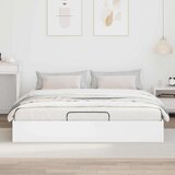  Otoman krevet s pohranom Bijelo 193 x 120 x 25 cm Iverica - Bijelo 160 x 200 cm | shoptok.hr