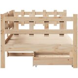 Dnevni krevet s ladicama bez madraca 90 x 190 cm masivno drvo | shoptok.hr