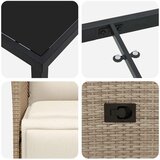  Vrtni set za objed 9 kom. Bež poliratan | shoptok.hr