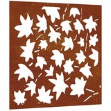  Vrtni zidni ukras 55x55 cm čelik CORTEN uzorak javorovog lišća | shoptok.hr