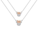 Mickey &amp;amp; Minnie Set ogrlica Disney Minnie za mamu i kćer, 2 kom Slike