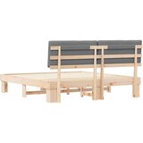  Krevetni okvir s tapiciranim uzglavljem Svijetlo siva | shoptok.hr