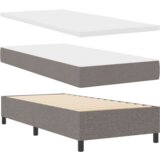 Box Spring postelja z vzmetnico Taupe 100x200 cm Tkanina, (22052627) | Shoptok.si