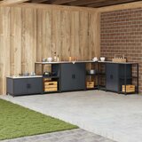  Kuhinjsko skladištenje s policom Antracit 90 x 50 x 53 cm Čelik | shoptok.hr
