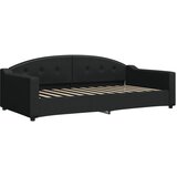  Dnevni krevet na razvlačenje crni 100 x 200 cm od tkanine | shoptok.hr